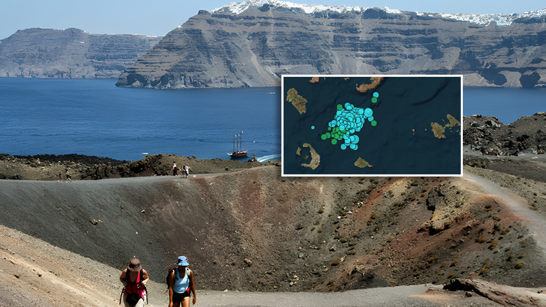 ΕΚΠΑ: Σταδιακή ύφεση παρουσιάζει η σεισμικότητα στη ζώνη Σαντορίνης-Αμοργού