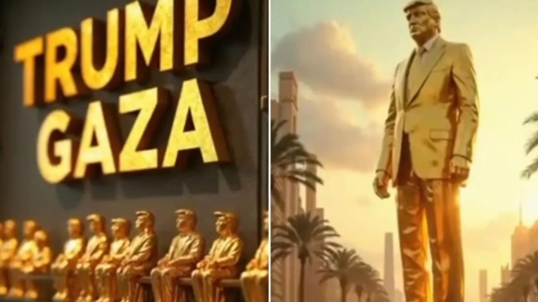 Το… χρυσοποίκιλτο σχέδιο της Γάζας, που παρουσίασε ο Τραμπ