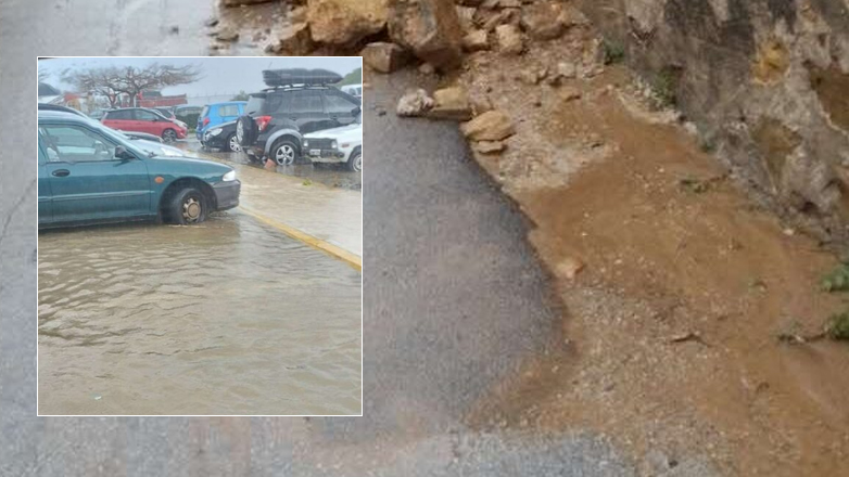Χίος: Πλημμύρισαν χωριά και δρόμοι από τη δυνατή νεροποντή