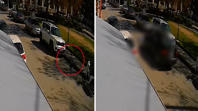 Βίντεο σοκ από τη στιγμή που το 3χρονο αγοράκι παρασύρεται από αυτοκίνητο