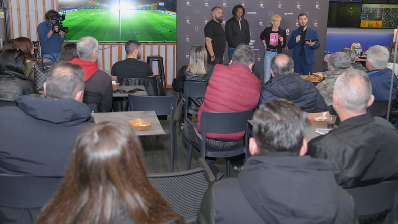 Απολαυστικό pre-game show με Ντανιέλ Μπατίστα και Γρηγόρη Γκουντάρα για το Άρης-ΑΕΚ