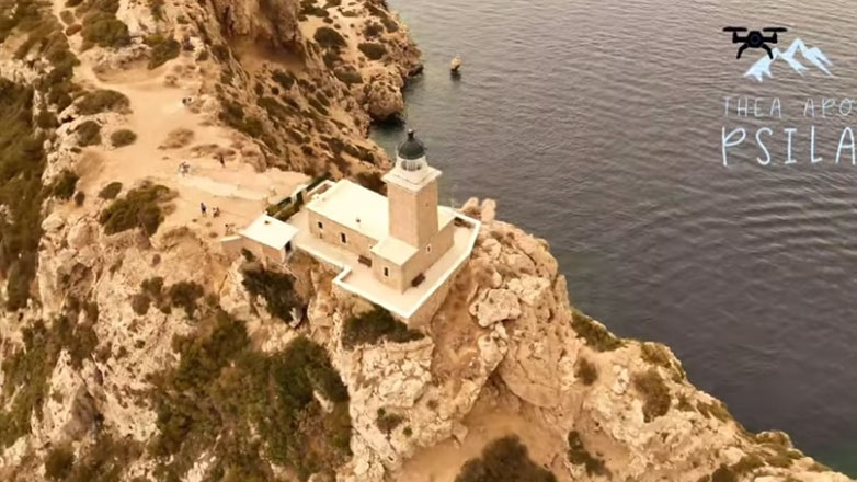 Εκπληκτικά εναέρια πλάνα με τον Φάρο Μελαγκάβι