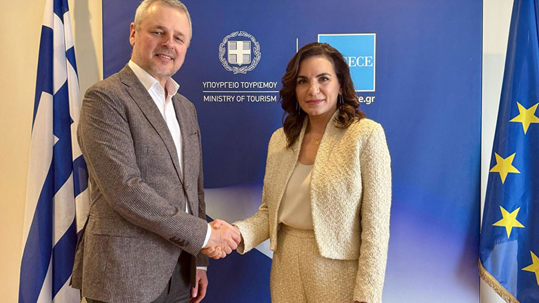 Συνάντηση Όλγας Κεφαλογιάννη, με τον υπουργό Πολιτισμού και Τουρισμού της Μολδαβίας, Sergiu Prodan