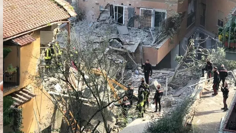 Ρώμη: Σφοδρή έκρηξη κατέστρεψε διώροφο κτήριο