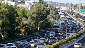 Μποτιλιάρισμα στον Κηφισό λόγω καραμπόλας