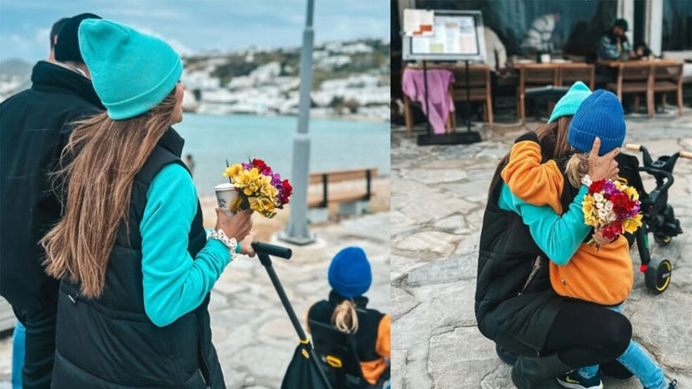 Εριέττα Κούρκουλου Λάτση – Βύρων Βασιλειάδης: Οικογενειακή απόδραση στο νησί των ανέμων για την 25η Μαρτίου