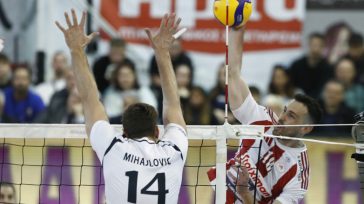 Βόλεϊ: Στον τελικό του Κυπέλλου ο Ολυμπιακός, 3-1 τον ΟΦΗ