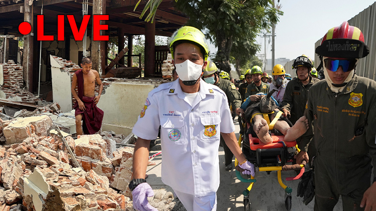 Φόβοι για εκατόμβη νεκρών σε Μιανμάρ και Ταϊλάνδη, μετά τον σεισμό των 7,7 Ρίχτερ – 81 αγνοούμενοι στη Μπανγκόκ