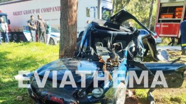 Δύο νέοι ανασύρθηκαν χωρίς τις αισθήσεις τους από τροχαίο στην Χαλκίδα