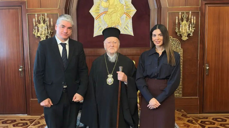 Σταματίνα Τσιμτσιλή – Θέμης Σοφός: Η συνάντηση με τον Οικουμενικό Πατριάρχη Βαρθολομαίο στο Φανάρι