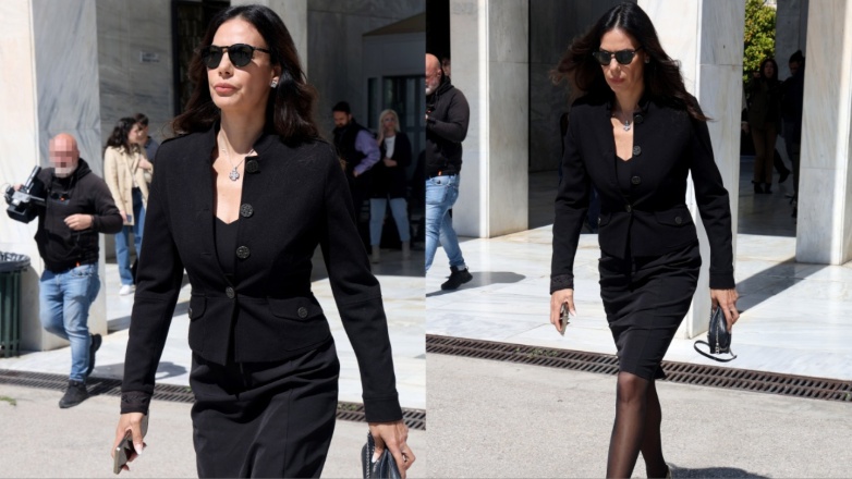 Εύη Βατίδου: Η πρώην σύζυγος του Αλέξη Κούγια στο μνημόσυνο για τις 40 ημέρες από το θάνατό του