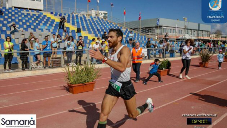 Νέα διάκριση για τον Καταδρομέα ΕΠΟΠ, Επιλοχία Γιώργο Κουτρούλη στον Διεθνή Μαραθώνιο Κρήτης