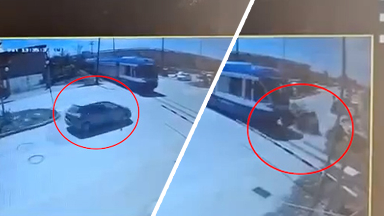 Βίντεο – ντοκουμέντο από τη σύγκρουση του τρένου με το ΙΧ στην Πάτρα