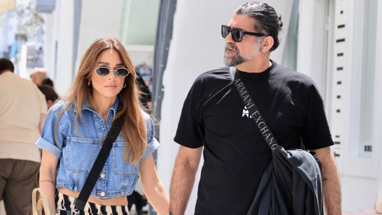 Μιχάλης Ιατρόπουλος – Κατερίνα Καλκανά: Πιο ερωτευμένοι από ποτέ στα κοσμοπολίτικα σοκάκια της Μυκόνου