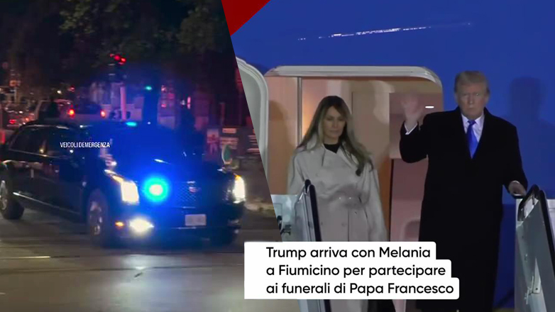 Με συνοδεία 50 οχημάτων έφτασε ο Τραμπ στη Ρώμη για την κηδεία του Πάπα