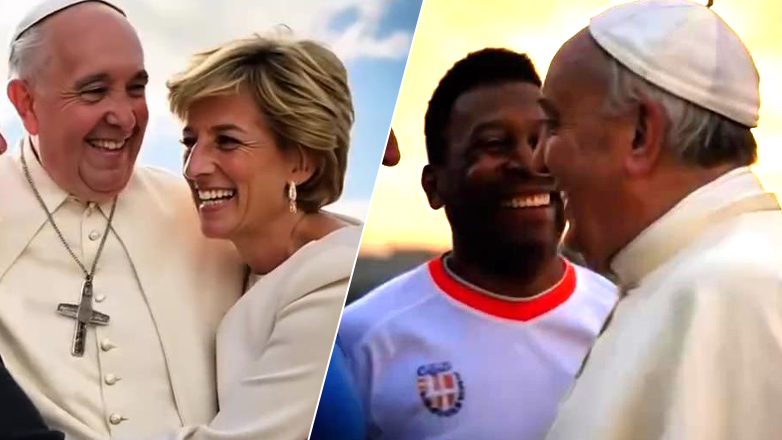 Ο Πάπας Φραγκίσκος «συναντά» προσωπικότητες που έχουν φύγει από τη ζωή !