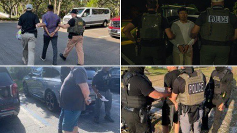 Επιχείρηση Tidal Wave: 800 παράνομοι μετανάστες συνελήφθησαν στη Φλόριντα