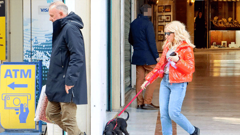 Μαρία Μπεκατώρου – Αντώνης Αλεβιζόπουλος: Χαλαρή βόλτα στο κέντρο της Αθήνας – Φωτογραφίες