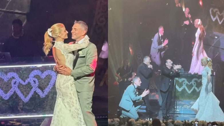 Ευαγγελία Αραβανή – Σπύρος Λάζαρης: Βίντεο από τη γαμήλια δεξίωση με Ρέμο, Πανταζή και Αντύπα