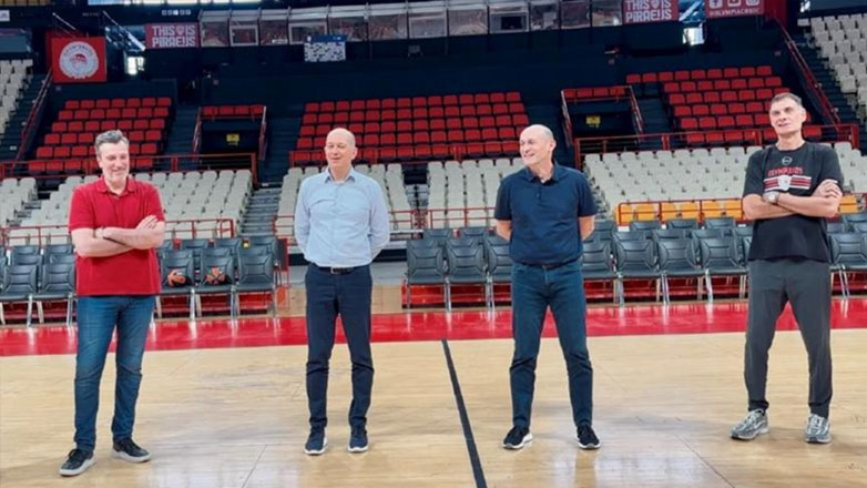 Ολυμπιακός: Στην προπόνηση οι Παναγιώτης και Γιώργος Αγγελόπουλος