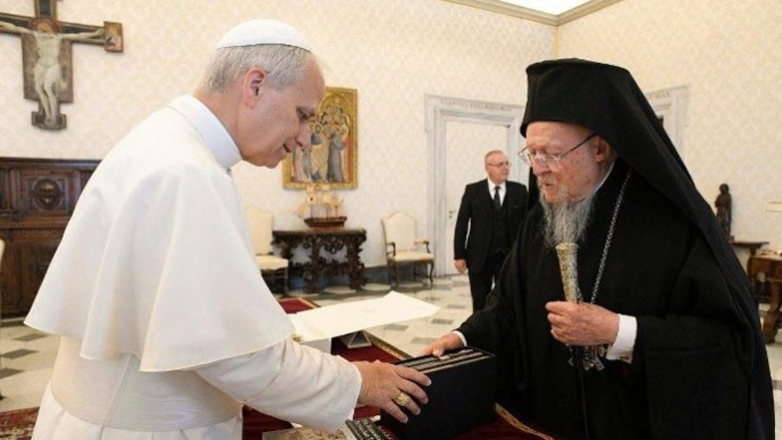 Συνάντηση Βαρθολομαίου με τον Πάπα Λέοντα ΙΔ’