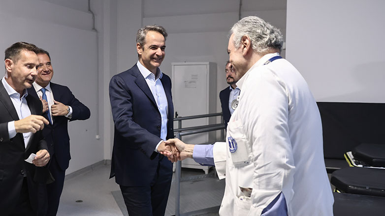 Μητσοτάκης και Γεωργιάδης επισκέφθηκαν το ΓΝΑ «Ευαγγελισμός»