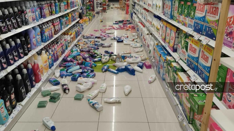 Βίντεο ντοκουμέντο από τον ισχυρό σεισμό στην Κρήτη