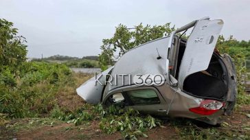 Τροχαίο στα Χανιά: Αυτοκίνητο «προσγειώθηκε» σε χωράφι