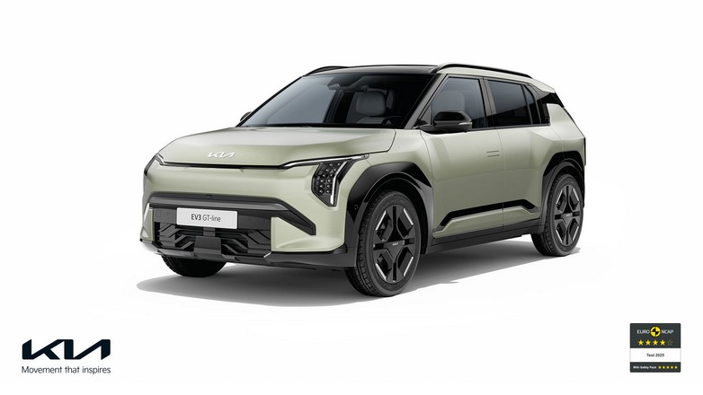Kia: Πέντε αστέρια στην αξιολόγηση ασφάλειας του Euro NCAP για το πολυβραβευμένο EV3
