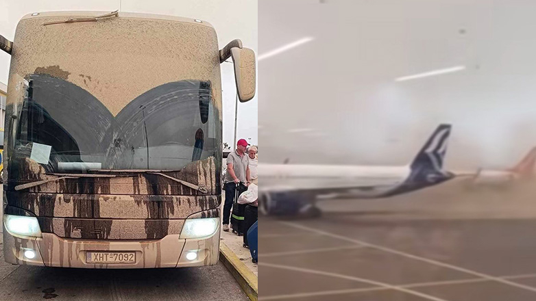 «Πνίγηκε» στην αφρικανική σκόνη η Κρήτη