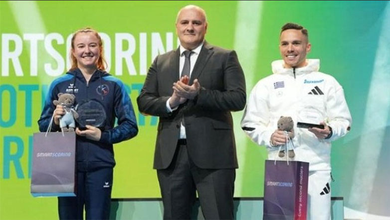 Γυμναστική: Ο Λευτέρης Πετρούνιας τιμήθηκε με το βραβείο «SmartScoring Shooting Star Award»