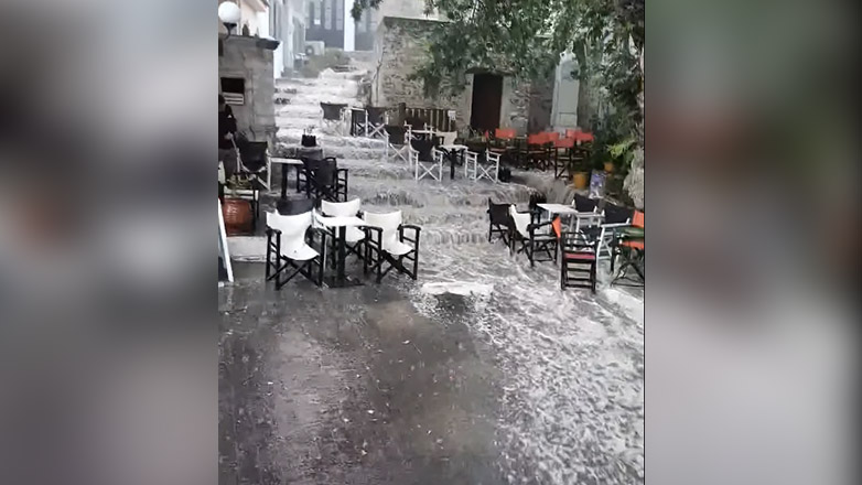 Κρήτη: Χαλάζι και καταρρακτώδεις βροχές από τη νέα κακοκαιρία – Βίντεο