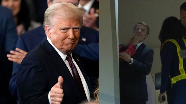 Ο Τραμπ δίνει… συμβουλές γάμου στον Μακρόν