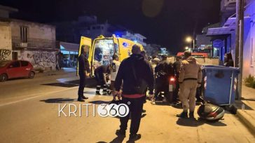 Τροχαίο με οδηγό μηχανής τραυματισμένο στην Κίσαμο Χανίων