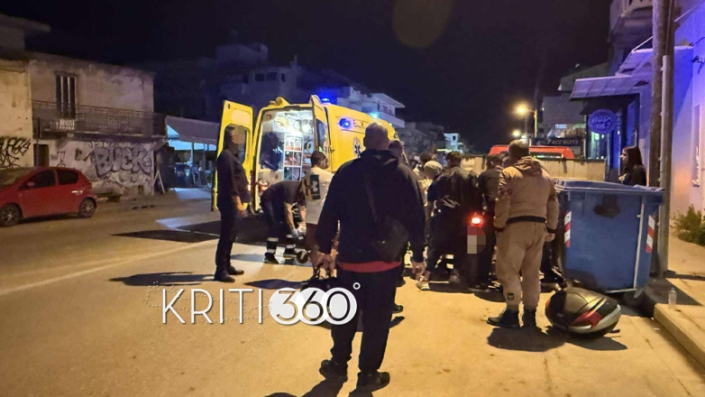 Τροχαίο με οδηγό μηχανής τραυματισμένο στην Κίσαμο Χανίων