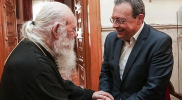 Επικοινωνία Φάμελλου με Ιερώνυμο για τη Μονή Σινά