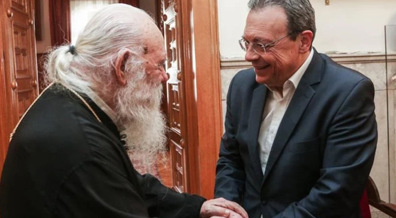 Επικοινωνία Φάμελλου με Ιερώνυμο για τη Μονή Σινά