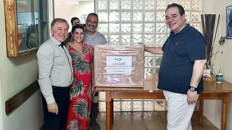 H «ΑΠΟΣΤΟΛΗ» με την Eurobank παρέδωσαν σε νέους γονείς της Καλύμνου τα πρώτα εφόδια ζωής για τα νεογέννητα τους