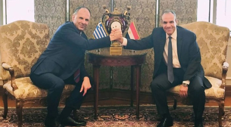 Σε εξέλιξη η συνάντηση των υπουργών εξωτερικών Αιγύπτου και Ελλάδας στο Κάιρο