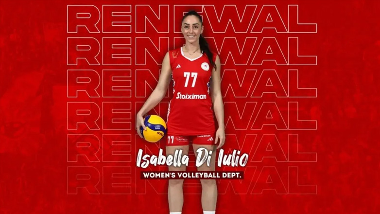 Βόλεϊ: Ο Ολυμπιακός ανανέωσε με την Ντι Ιούλιο