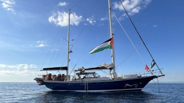 Το ιστιοφόρο «Μαντλίν» με ανθρωπιστική βοήθεια κοντά στη Λωρίδα της Γάζας