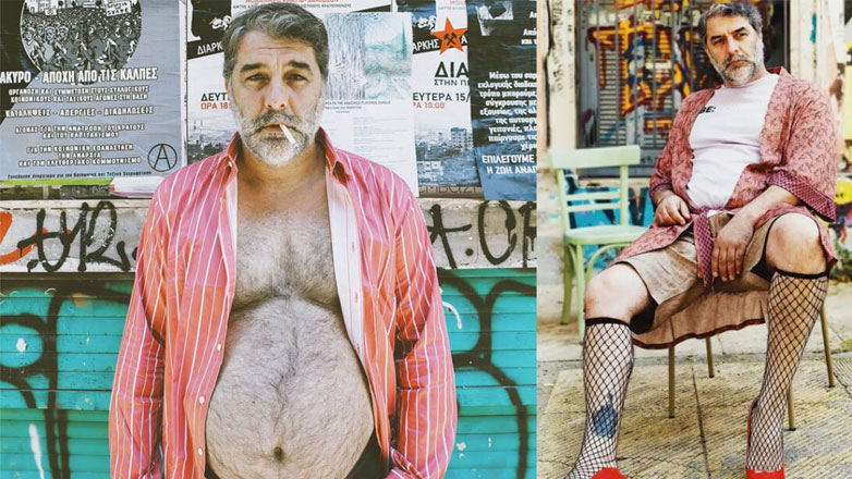 Ο Βασίλης Μπισμπίκης όπως δεν τον έχετε ξαναδεί – Με κόκκινες γόβες και διχτυωτές κάλτσες!