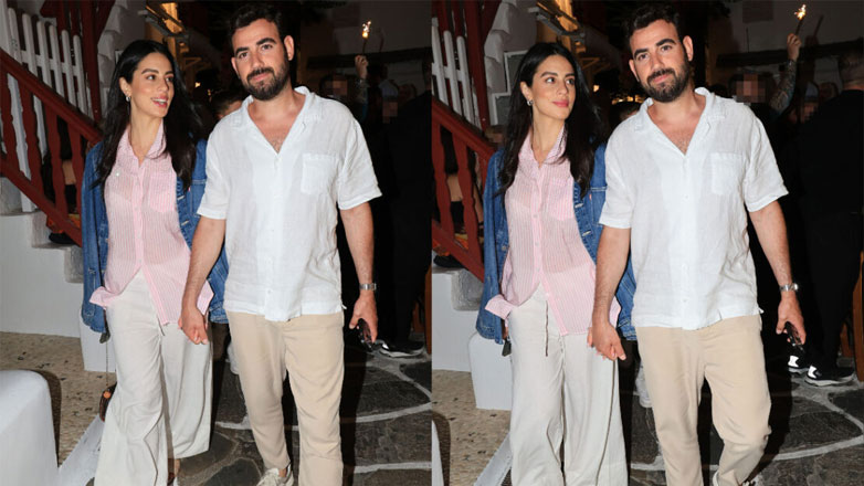 Νίκος Πολυδερόπουλος: Σπάνια εμφάνιση με την επί χρόνια σύντροφό του, Βαλασία Συμιακού στη Μύκονο