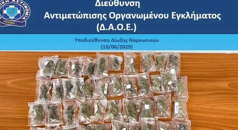 Σύλληψη 28χρονου στην Καλλιθέα για κατοχή και διακίνηση ναρκωτικών ουσιών