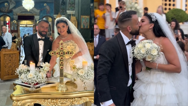 Μανώλης Σιώπης: Ο διεθνής ποδοσφαιριστής του Παναθηναϊκού παντρεύτηκε με την αγαπημένη του, Ειρήνη Ντέλια