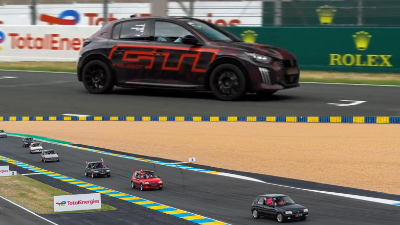 Peugeot: Δυναμική εμφάνιση του E-208 GTI στο LE MANS- Το συνόδευσαν τριάντα 205 GTi