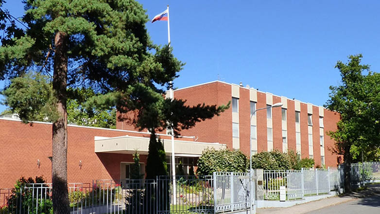 Drone έριξε μπογιά στη Ρωσική εμπορική αποστολή στην καρδιά της Στοκχόλμης