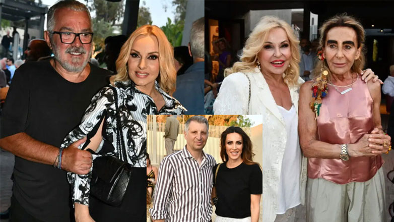 Νίκη Παπαθεοχάρη: Οι επώνυμοι που βρέθηκαν στα εγκαίνια της έκθεσής της στη Γλυφάδα