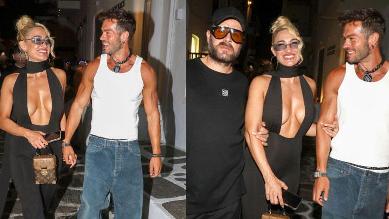 Ιωάννα Τούνη – Μηνάς Αηδόνης: Χέρι-χέρι στη Μύκονο – «Τράβηξαν» τα βλέμματα με τις εμφανίσεις τους