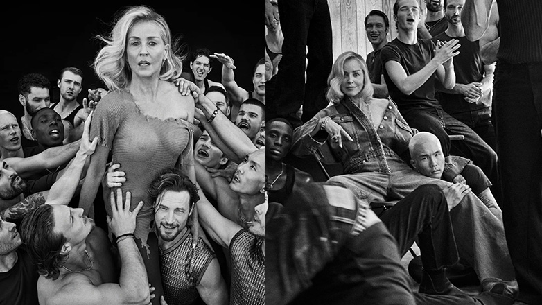 Η Σάρον Στόουν φωτογραφήθηκε τόπλες στα 67 της